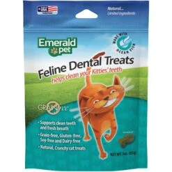 Emerald Pet Feline Dental Treats With Ocean Fish Cat Treats