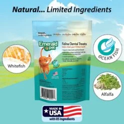 Emerald Pet Feline Dental Treats With Ocean Fish Cat Treats -Pawfect Care 50631 PT5. AC SS1800 V1667598057