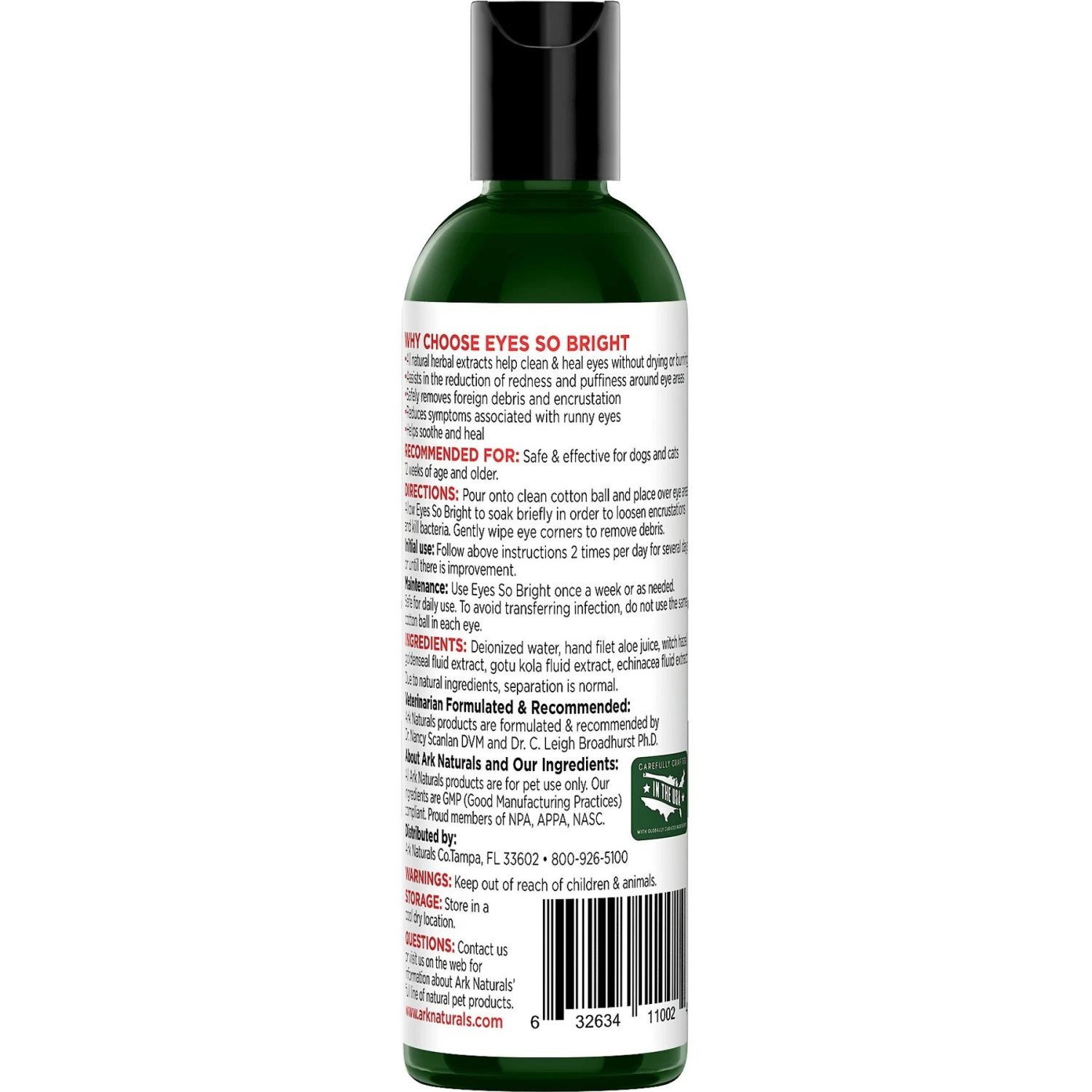 Ark Naturals Eyes So Bright Dog & Cat Gentle Cleanser 4 Ark Naturals Eyes So Bright Dog & Cat Gentle Cleanser - Image 2