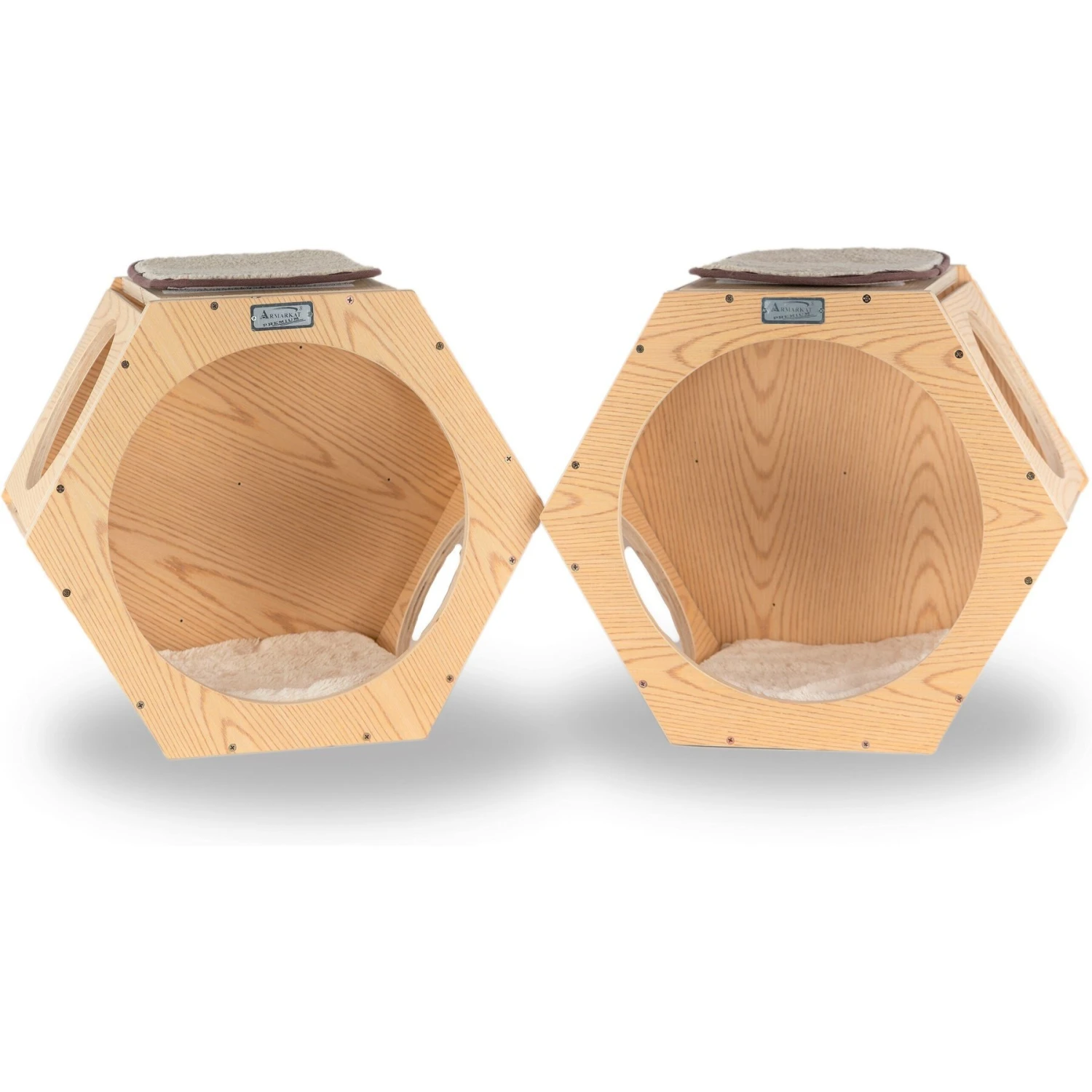 Armarkat Real Wood Cat Wall Additions, Natural Beige, 2 Count 9 Armarkat Real Wood Cat Wall Additions, Natural Beige, 2 Count - Image 7