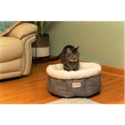 Armarkat Cozy Cat Bed, Beige & Gray -Pawfect Care 515678 PT3. AC SS1800 V1649347932