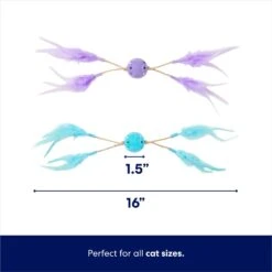 Frisco Feather & Play Plastic Balls Cat Toy, 2 Count -Pawfect Care 525998 PT1. AC SS1800 V1670346618