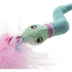 Petlinks HappyNip Wonder Wrap Flexible Bendy Plush Snake Cat Toy, Teal, Small -Pawfect Care 531590 PT2. AC SS1800 V1652739107