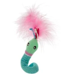 Petlinks HappyNip Wonder Wrap Flexible Bendy Plush Snake Cat Toy, Teal, Small -Pawfect Care 531590 PT4. AC SS1800 V1652770629