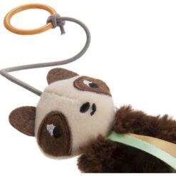 Petlinks HappyNip Sneaky Swinger Bouncy Dangle Plush Raccoon Cat Toy, Brown, Medium -Pawfect Care 531622 PT3. AC SS1800 V1657658627
