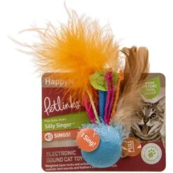 Petlinks HappyNip Silly Singer Realistic Bird Song Electronic Sound Cat Toy, Multi Color, Small -Pawfect Care 531638 PT5. AC SS1800 V1657658627