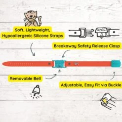 Kittyrama Kitten Breakaway Adjustable With Bell Cat Collar -Pawfect Care 534390 PT3. AC SS1800 V1657658786