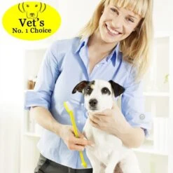 SunGrow Dog & Cat Stick & Finger Toothbrush Kit, Dental Care For Your Pets, Suitable For Ferrets, 3 Count -Pawfect Care 541622 PT1. AC SS1800 V1671025883