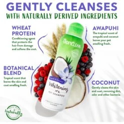 TropiClean Whitening Awapuhi & Coconut Shampoo 12 TropiClean Whitening Awapuhi & Coconut Shampoo -Pawfect Care 55611 PT3. AC SS1800 V1684405262