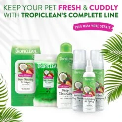 TropiClean Deep Cleaning Berry & Coconut Dog & Cat Shampoo -Pawfect Care 55616 PT7. AC SS1800 V1684415702