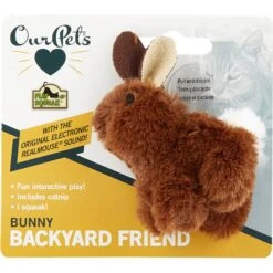OurPets Backyard Squeaking Bunny Cat Toy -Pawfect Care 55742 PT2. AC SS1800 V1526316428