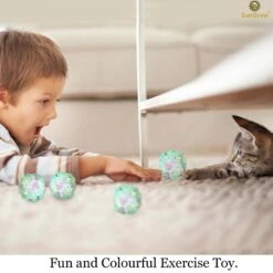 SunGrow Entertainment Clear Mylar Indoor Cat & Ferret Crinkle Balls & Chase Toy, 2-in, 12 Count 12 SunGrow Entertainment Clear Mylar Indoor Cat & Ferret Crinkle Balls & Chase Toy, 2-in, 12 Count -Pawfect Care 575422 PT4. AC SS1800 V1675967365