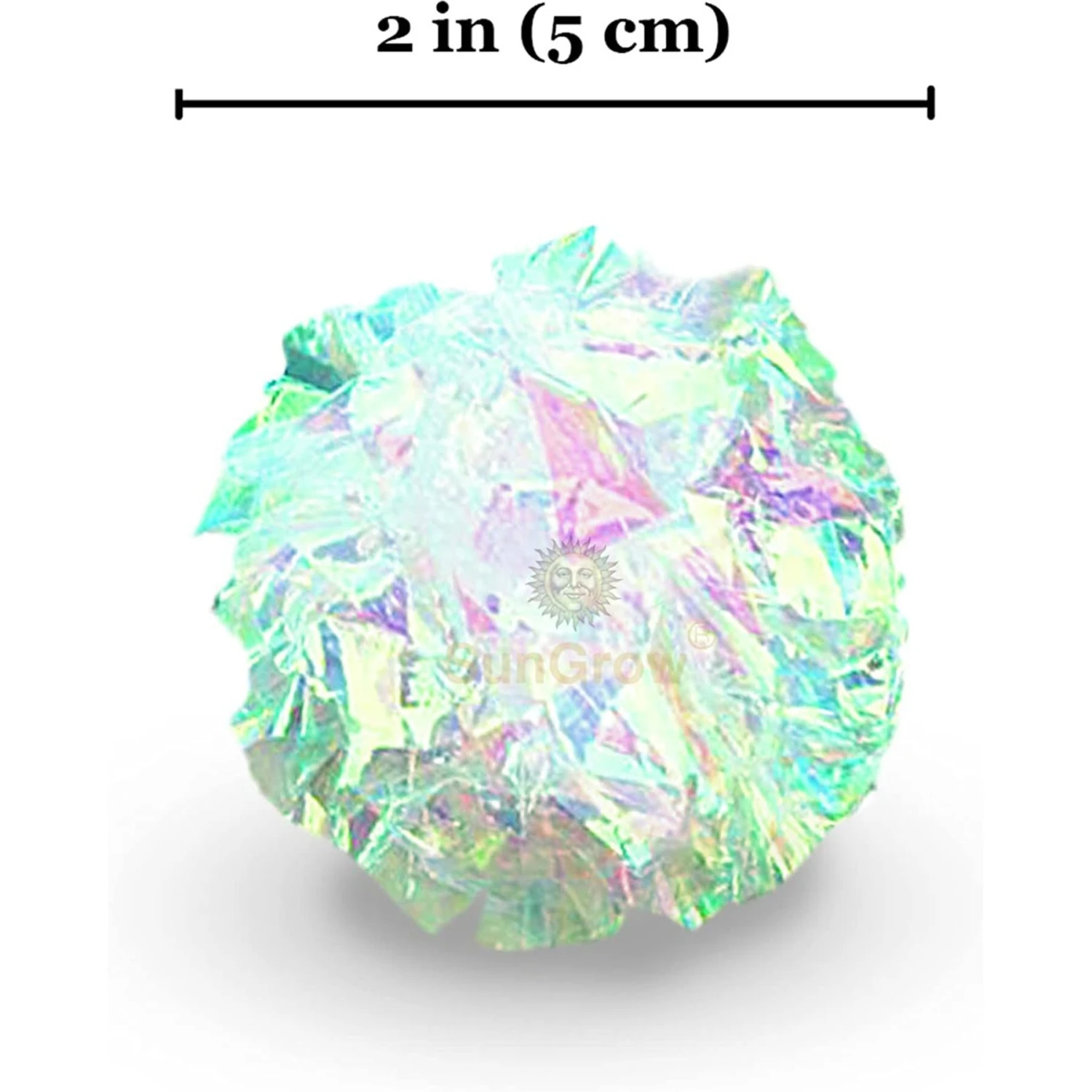 SunGrow Entertainment Clear Mylar Indoor Cat & Ferret Crinkle Balls & Chase Toy, 2-in, 12 Count 8 SunGrow Entertainment Clear Mylar Indoor Cat & Ferret Crinkle Balls & Chase Toy, 2-in, 12 Count - Image 6