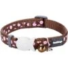 Red Dingo Spots Nylon Breakaway Cat Collar With Bell -Pawfect Care 57572 MAIN. AC SS1800 V1684886989