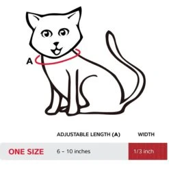 Red Dingo Nylon Breakaway Kitten Collar -Pawfect Care 57592 PT5. AC SS1800 V1684886528