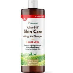 NaturVet Aller-911 Allergy Aid Skin Care Plus Aloe Vera Dog & Cat Shampoo