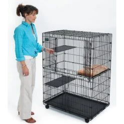 MidWest Collapsible Wire Cat Cage Playpen -Pawfect Care 60753 PT3. AC SS1800 V1477401183