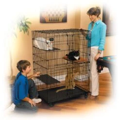 MidWest Collapsible Wire Cat Cage Playpen -Pawfect Care 60753 PT7. AC SS1800 V1477401166