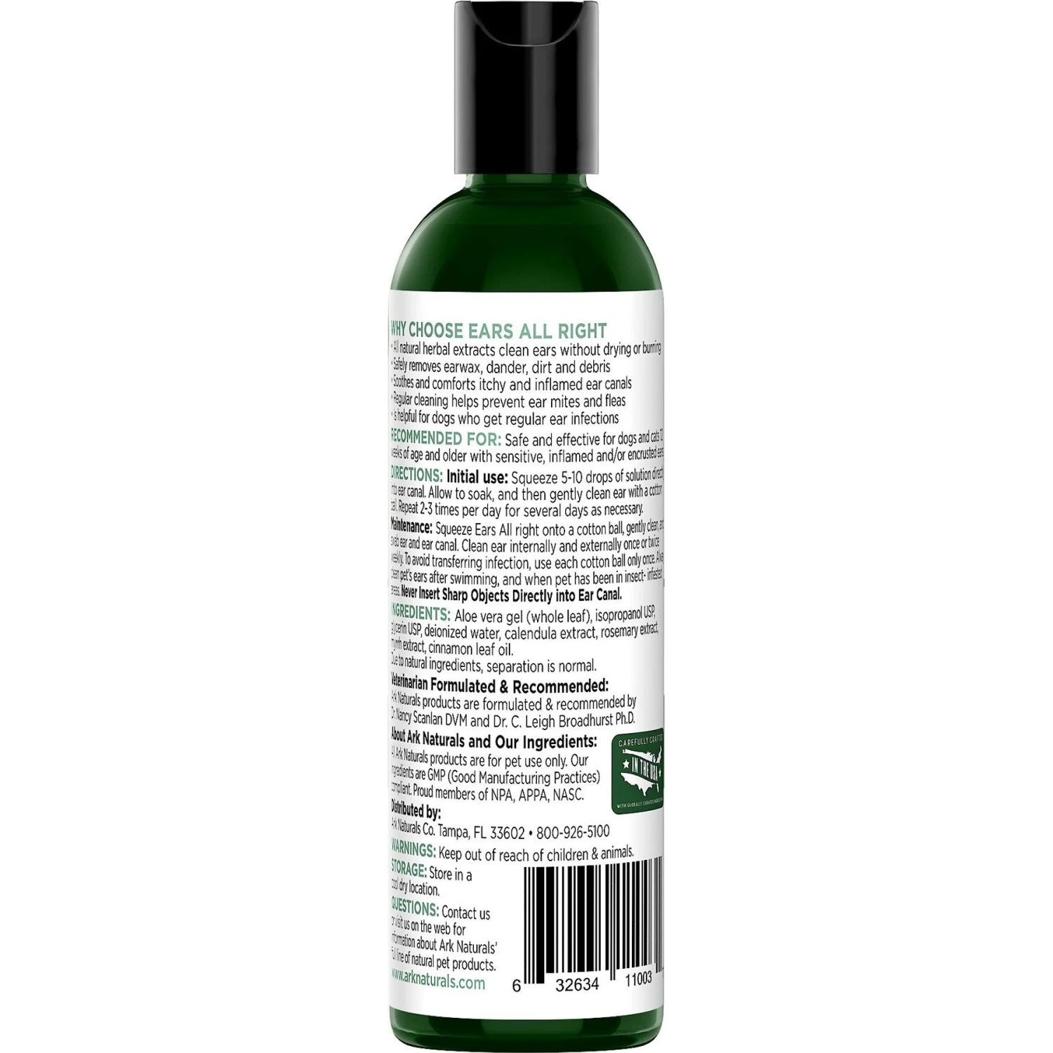 Ark Naturals Ears All Right Dog & Cat Gentle Cleaning Lotion 4 Ark Naturals Ears All Right Dog & Cat Gentle Cleaning Lotion - Image 2