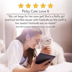 Nutri-Vet Chicken Flavored Gel Hairball Control Supplement For Cats -Pawfect Care 61056 PT4. AC SS1800 V1589817059