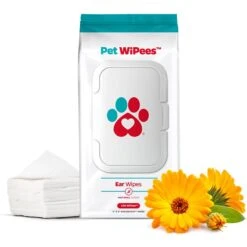 Pet Parents Pet WiPees Natural Scent Cat & Dog Ear Wipes, 100 Count