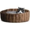 K&H Pet Products Lazy Cup Cat Bed, Tan/Mocha -Pawfect Care 61597 MAIN. AC SS1800 V1627946852