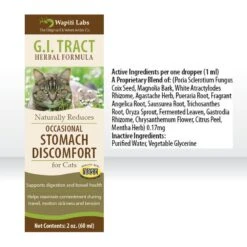 Wapiti Labs G.I. Tract Homeopathic Medicine For Digestive Issues For Cats -Pawfect Care 61769 PT4. AC SS1800 V1582746586