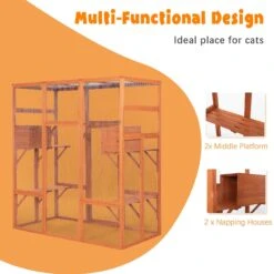 Coziwow Outdoor Cat Cage Playpen, Large -Pawfect Care 621934 PT2. AC SS1800 V1669919788