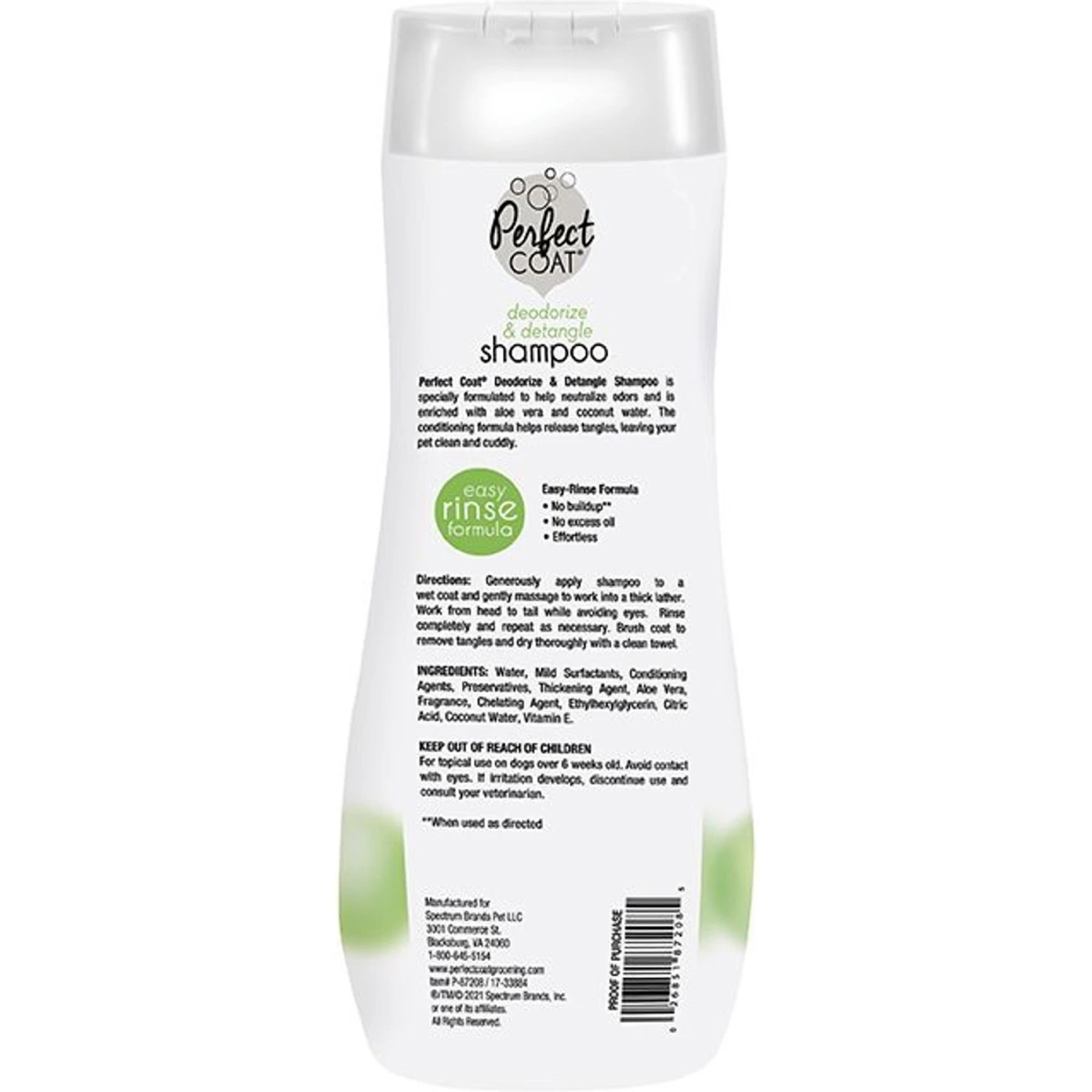 Perfect Coat Shed Control Tropical Mist Dog & Cat Shampoo 4 Perfect Coat Shed Control Tropical Mist Dog & Cat Shampoo - Image 2