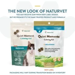 NaturVet Quiet Moments Soft Chews Calming Supplement For Cats -Pawfect Care 63788 PT1. AC SS1800 V1698695352