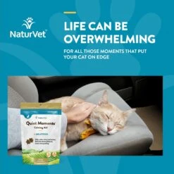 NaturVet Quiet Moments Soft Chews Calming Supplement For Cats -Pawfect Care 63788 PT3. AC SS1800 V1698694408