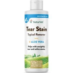 NaturVet Tear Stain Remover Dog & Cat Liquid Topical Formula