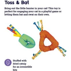 Catstages Dental Cat Chew Toy With Catnip, Color Varies -Pawfect Care 64661 PT2. AC SS1800 V1636513976