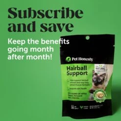 PetHonesty Dual Texture Hairball Support Chews Supplement For Cats -Pawfect Care 658582 PT7. AC SS1800 V1666019457