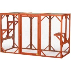 Coziwow Outdoor Wooden Cat Cage Playpen -Pawfect Care 666030 PT3. AC SS1800 V1668457832