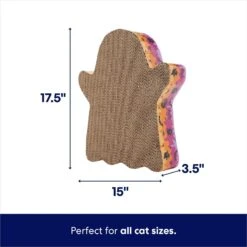 Frisco Halloween Ghost Swirl Scratcher Cat Toy With Catnip -Pawfect Care 668230 PT1. AC SS1800 V1689283694