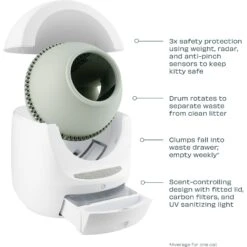 Casa Leo Leo's Loo Too WiFi Enabled Automatic Self-Cleaning Cat Litter Box Variety Pack -Pawfect Care 674846 PT3. AC SS1800 V1697760103