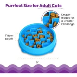 Petstages Kitty Slow Cat Feeder -Pawfect Care 684990 PT4. AC SS1800 V1700515750