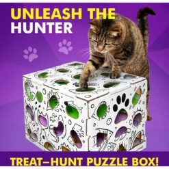 Cat Amazing Mega-Interactive Treat Maze & Puzzle Cat Toy, White -Pawfect Care 685438 PT2. AC SS1800 V1669738560
