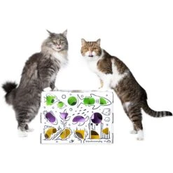 Cat Amazing Mega-Interactive Treat Maze & Puzzle Cat Toy, White -Pawfect Care 685438 PT5. AC SS1800 V1669738438