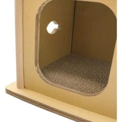 Petique Feline Villa Cat House, Tan -Pawfect Care 688390 PT4. AC SS1800 V1666652652