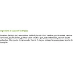 Vetoquinol Enzadent Enzymatic Poultry Flavor Dog & Cat Toothpaste & Vetoquinol Enzadent Dual-Ended Dog & Cat Toothbrush -Pawfect Care 693006 PT3. AC SS1800 V1669125712