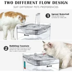 PetNF Transparent Cat Water Drinking Fountain -Pawfect Care 693830 PT3. AC SS1800 V1667865413