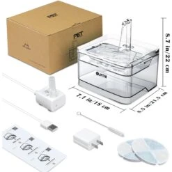 PetNF Transparent Cat Water Drinking Fountain -Pawfect Care 693830 PT8. AC SS1800 V1667864451