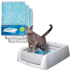 PetSafe ScoopFree Complete Disposable Crystal Litter Tray & PetSafe ScoopFree Complete Plus Self-Cleaning Litter Box
