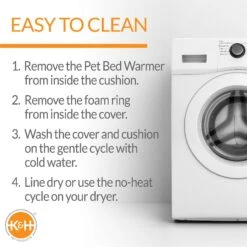 K&H Pet Products Thermo-Kitty Cat Bed, Mocha -Pawfect Care 69571 PT4. AC SS1800 V1678738488