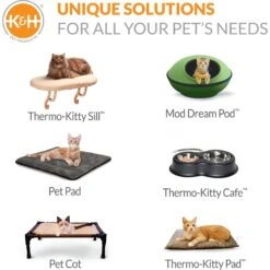 K&H Pet Products Thermo-Kitty Bed Deluxe Indoor Heated Cat Bed 15 K&H Pet Products Thermo-Kitty Bed Deluxe Indoor Heated Cat Bed -Pawfect Care 69581 PT8. AC SS1800 V1678737925