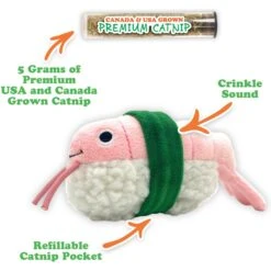 Meowijuana Refillable Get Wrapped Sushi Cat Toy -Pawfect Care 696662 PT2. AC SS1800 V1669385470