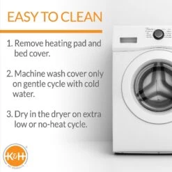 K&H Pet Products Thermo-Kitty Fashion Splash Indoor Heated Cat Bed -Pawfect Care 69677 PT3. AC SS1800 V1613068432