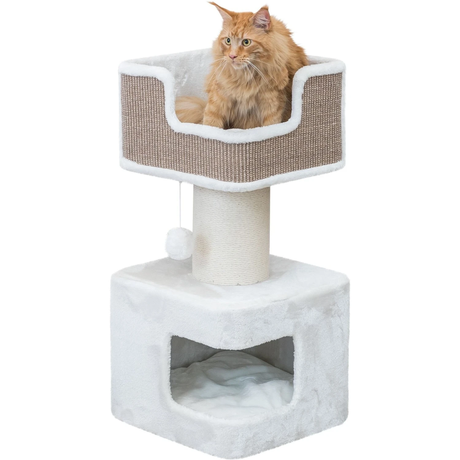 TRIXIE Ava Cat Scratching Post, XX-Large, Brown/White 5 TRIXIE Ava Cat Scratching Post, XX-Large, Brown/White - Image 3